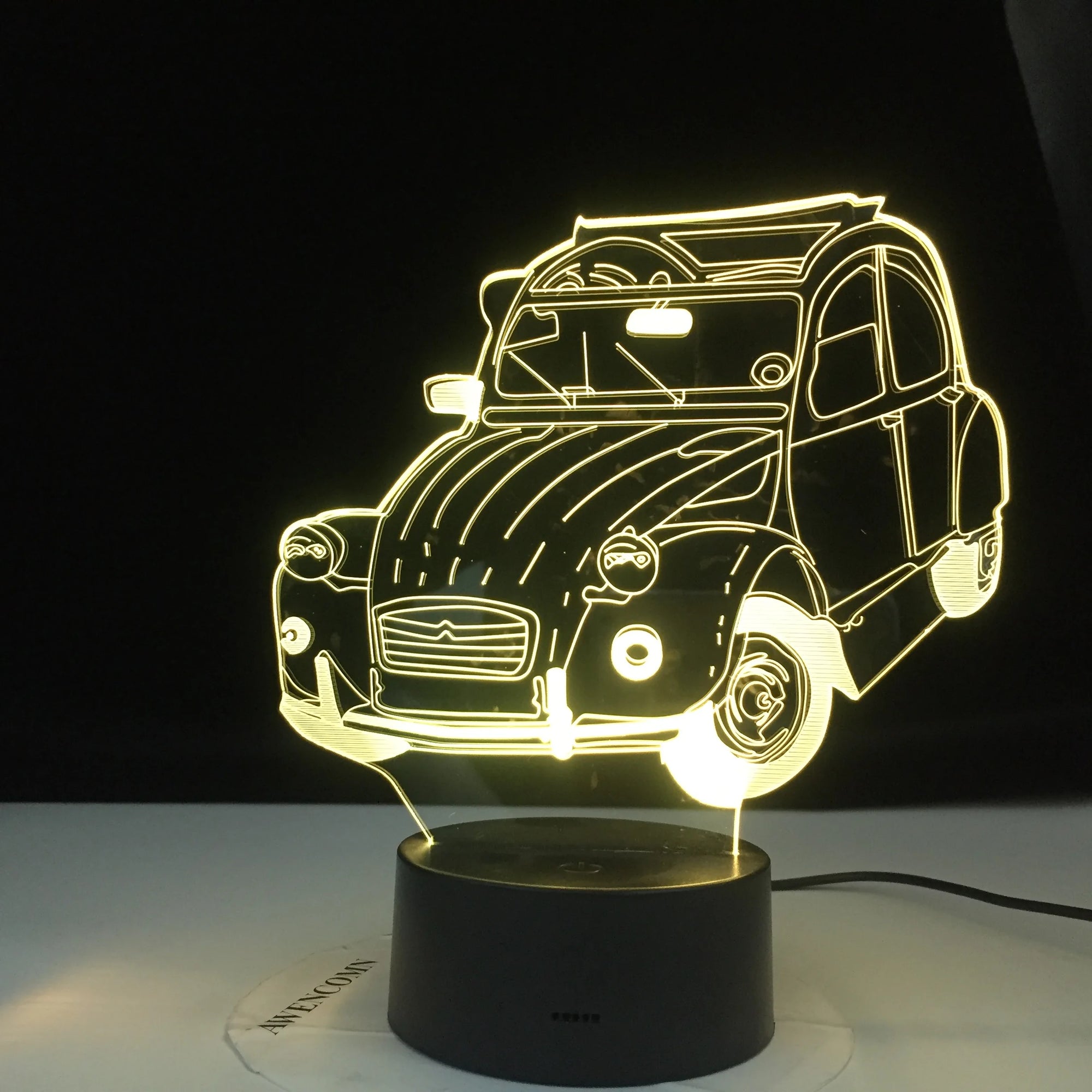 Cool 3D Illusion LED Classic Car
