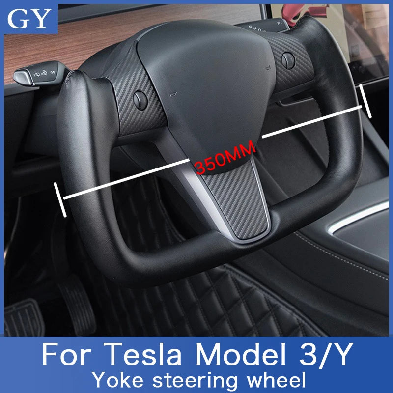 Yoke 350MM For Tesla Model Y model 3 Racing Customized Steering Wheel