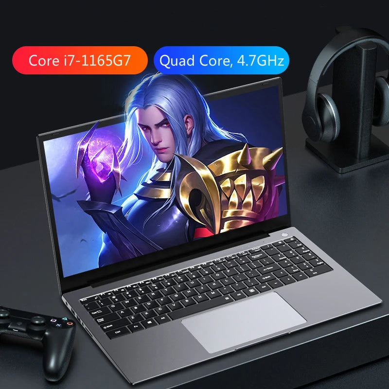 I7-1165G7 Fingerprint Gaming Laptop 15.6 Inch IPS Screen