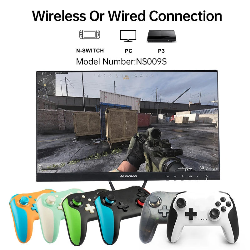 2PCS Bluetooth 2.4G Wireless Controller For Nintendo