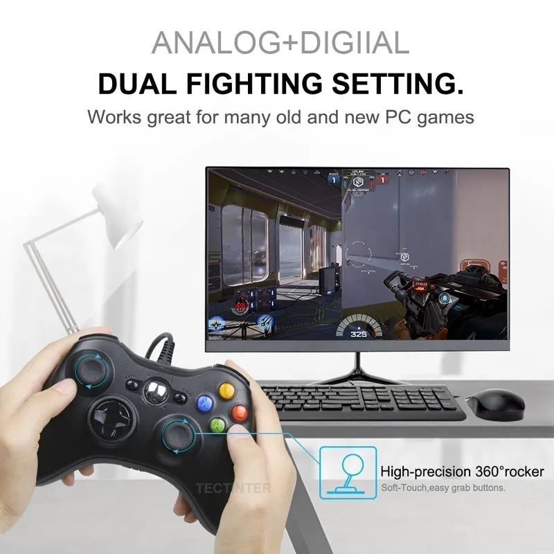 USB Wired Vibration Gamepad